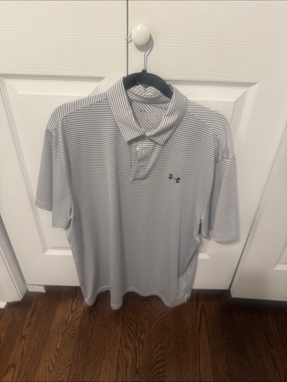 Under Armour Men’s Grey Striped Polo